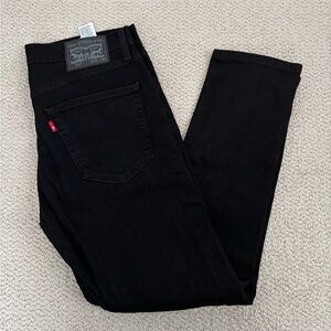 Levi's Men's Jet Black Skinny Jeans